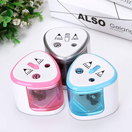 image for Transser- Transser Electric Pencil Sharpener - Portable Double Hole Fa