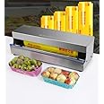 VOTOER Manual Hand Food Wrap Film Dispenser Stretch Film Packing Wrapping Dispenser Wrapper Machine, Suitable for 10-18" Width Cling Film