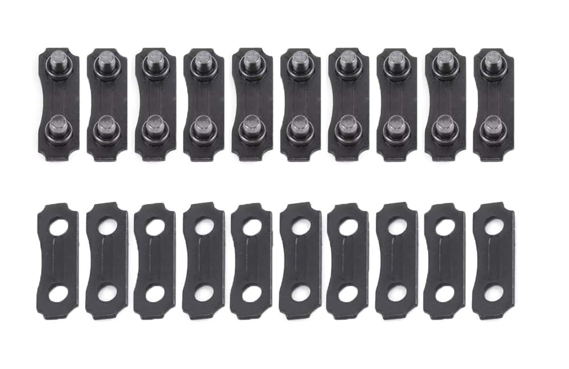 Hippotech 10 Sets 3/8" Stainless Steel Chain Joiner Link, Chainsaw Chain Joiner Link for Joining 325 058 Chain for Chainsaw Parts Accessories