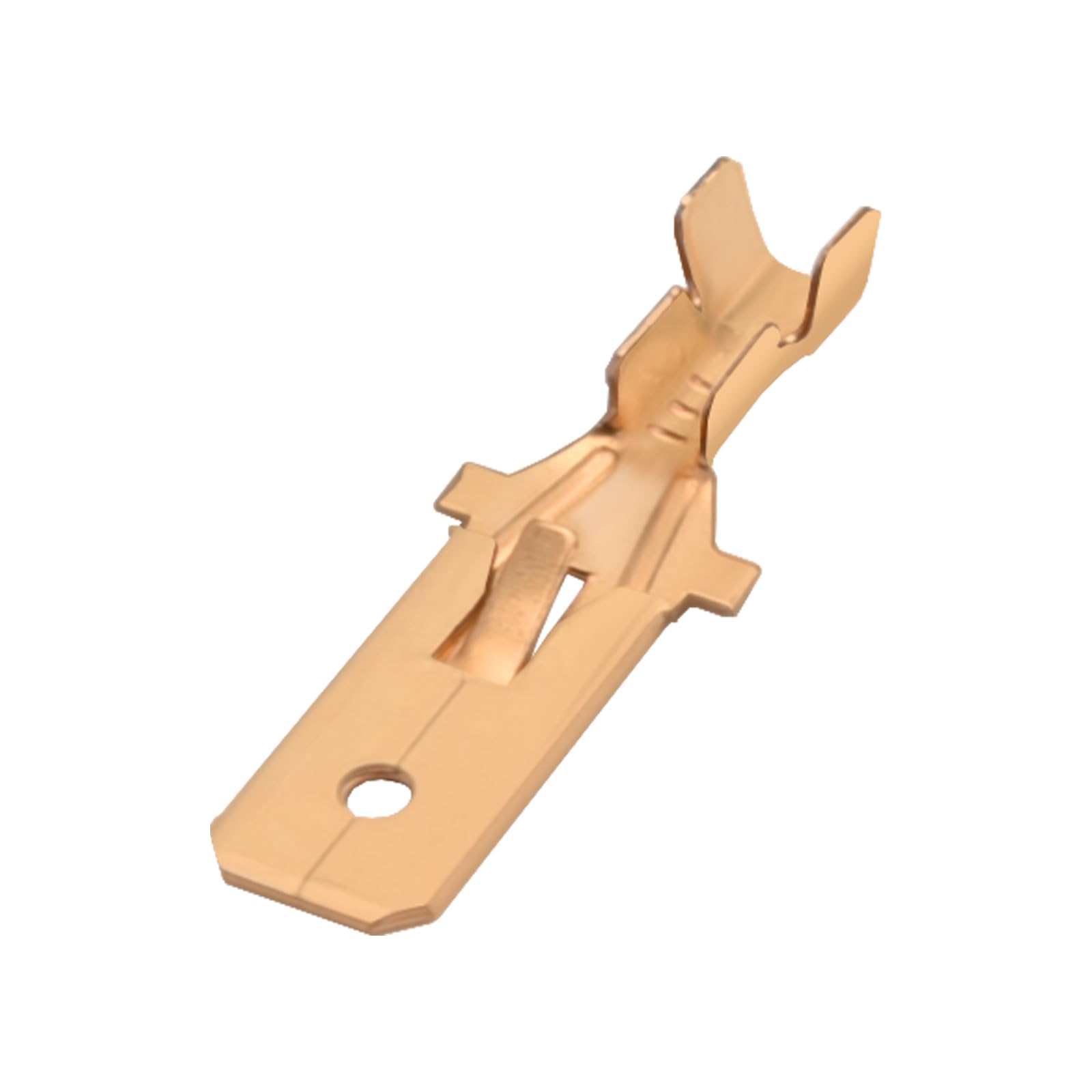 Heschen Male Spade Quick Splice Crimp Terminals 7.8mm Crimp Connector Non Insulated 100 PCS