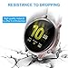 Compatible with Galaxy Watch Active 2 Case 40mm, 4 Pack Full Coverage TPU Bumper Screen Protector Case Soft Protective Cover for Samsung Galaxy Active 2 40mm Smartwatch (Clear/Black/Rose Gold/Silver)