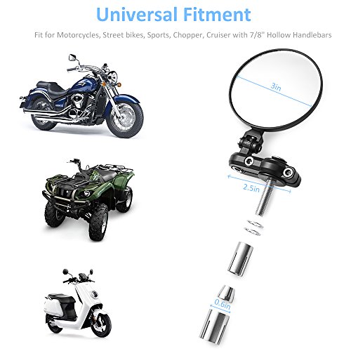 5 MICTUNING+Universal+Motorcycle+Mirrors+Kawasaki