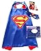 Three Piece Superhero Cape and Mask Sets with bonus prize for Pretend Play, Dress Up, and Parties (Superman)