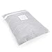 HANGERWORLD Professional Mesh Net Wash Laundry Bag with Zipper - For Socks Delicates and Baby Clothes - White, 24in x 17.5in