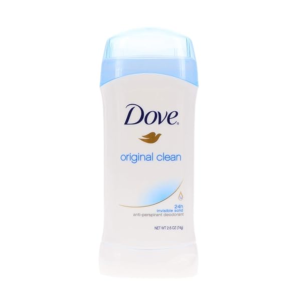 DOVE ORIGINAL CLEAN INVISIBLE SOLID ANTI-PERSPIRANT DEODORANT 2.6 OZ