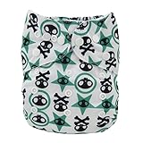 Lilbit Halloween Skull Baby Cloth Nappy with Bamboo Charcoal Inserts
