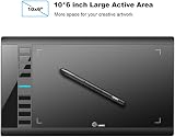 UGEE M708 Drawing Tablet 10x6 inch Pen 16384 Pressure 8 Express Keys Windows view 2