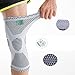 KANGDA Knee Brace for Basketball Volleyball Tennis Running Knee Brace Support Compression Sleeve For Arthritis Jumpers Meniscus Tear ACL MCL Joint Pain Relief Men and Women Single