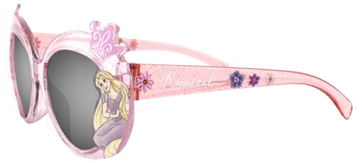 Disney Princess Girl's Children's Glitter 100% UV Protection Sunglasses, Pink, One Size