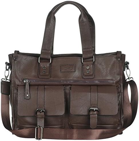 Binlion Taikes Unisex PU Leather Shoulder Bags Casual Handbag Travel Bag Messenger Cross Body PU Bags