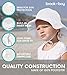 Brook + Bay Kids Sun Hat - Toddler Beach Hat Boys & Girls - UV Swim Hat with Wide Brim White Small - White