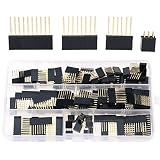 Hilitchi 110pcs 6/8/10/Double Row 3-Pins 2.54mm Arduino Stackable Shield Header Assortment Kit