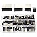 Hilitchi 110pcs 6/8 / 10 / Double Row 3-Pins 2.54mm Stackable Shield Header Assortment Kit