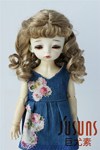 JD380 6-7' Harry Potter Movie Brown Hermione Doll wigs 16-18CM 1/6 YOSD synthetic mohair BJD Wig