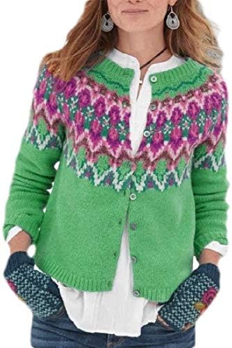 MOUTEN Womens Knitted Cardigan Print 