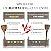 Wooden Kitchen Utensil Set 5 Cooking Utensils Spatula Spoons for Cooking Nonstick Cookware, 100% Handmade by Natural Teak Wood