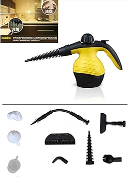 Amazon Co Jp スチームクリーナー ポータブル手で圧力洗浄機 300ミリリットルの水タンク キッチン バスルーム 車 ドアや窓 マットレス カーペット カーペットやその他の付属品9 スポーツ アウトドア