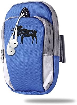 Sebetty Cell Phone Armband, Waterproof Sweat-Resistant Run/Jog Workout Arm Band Workout Cell Phone Arm Bag Funny Moose Arm Bag Sports Gear For Men Women Fathers Day Gifts