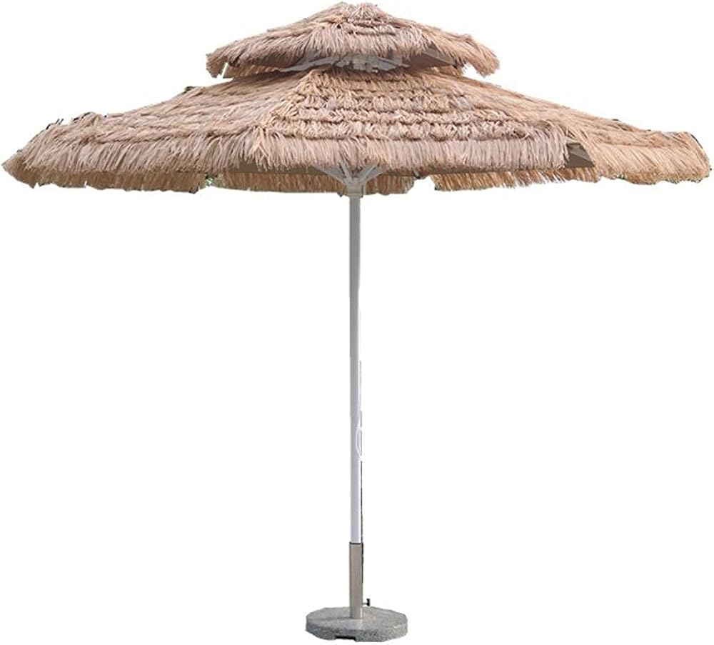 WeZest Tiki Umbrellas, Hawaii Straw Parasols, Thatched Patio Umbrella