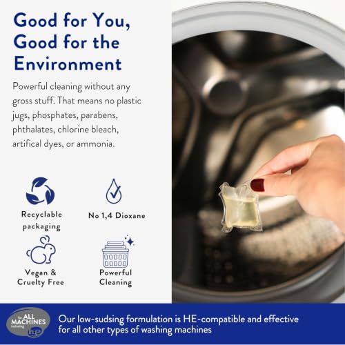 The Clean People Laundry Detergent Pods - Hypoallergenic Laundry Pods - Ultra photo 10
