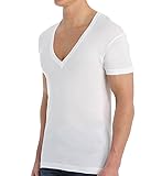 2(X)IST Men's Pima Cotton Slim Fit Deep V-Neck