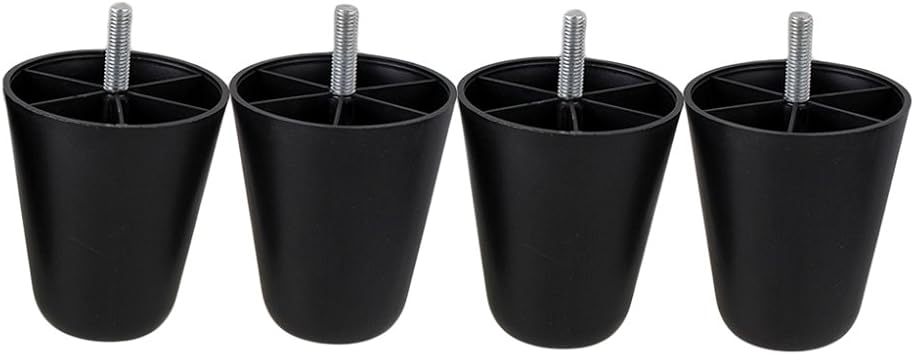 Amazon Com 105mm Height Black Plastic Furniture Legs Sofa Couch