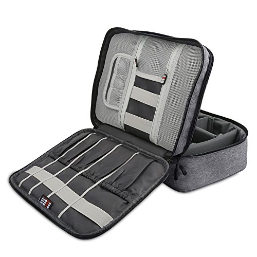 image for BUBM Travel Organizer, Electronic Accessories Storage Bag for Cord, Me
