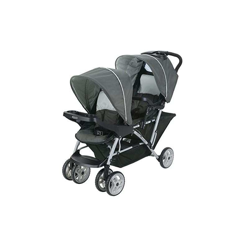Graco DuoGlider Double Stroller | Lightweight Double Stroller with Tandem Seating, Glacier