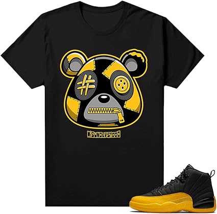 dark charcoal university gold shirt