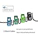 Getaria Guitar Patch Cables Right Angle 1/4 Instrument Cables for Guitar Effect Pedals-(2.36 inch,6cm)