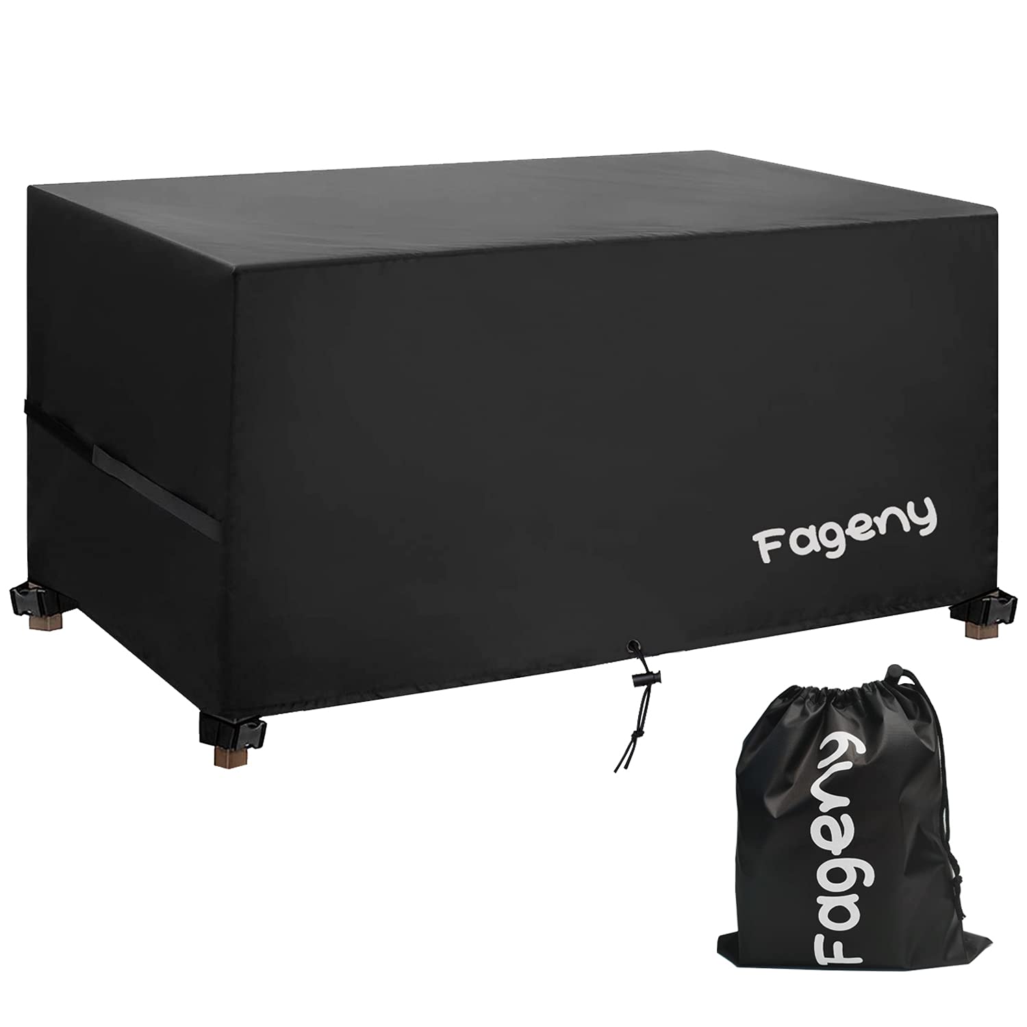 Fageny Outdoor Garden Furniture Set Covers Waterproof, 213x132x74cm Tear Resistant Oxford Fabric Outdoor Patio Table Covers Waterproof, Windproof, Anti-UV, Outdoor Garden Table Cover Rectangular