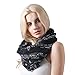 MissShorthair Music Note Print Infinity Scarfs for Women