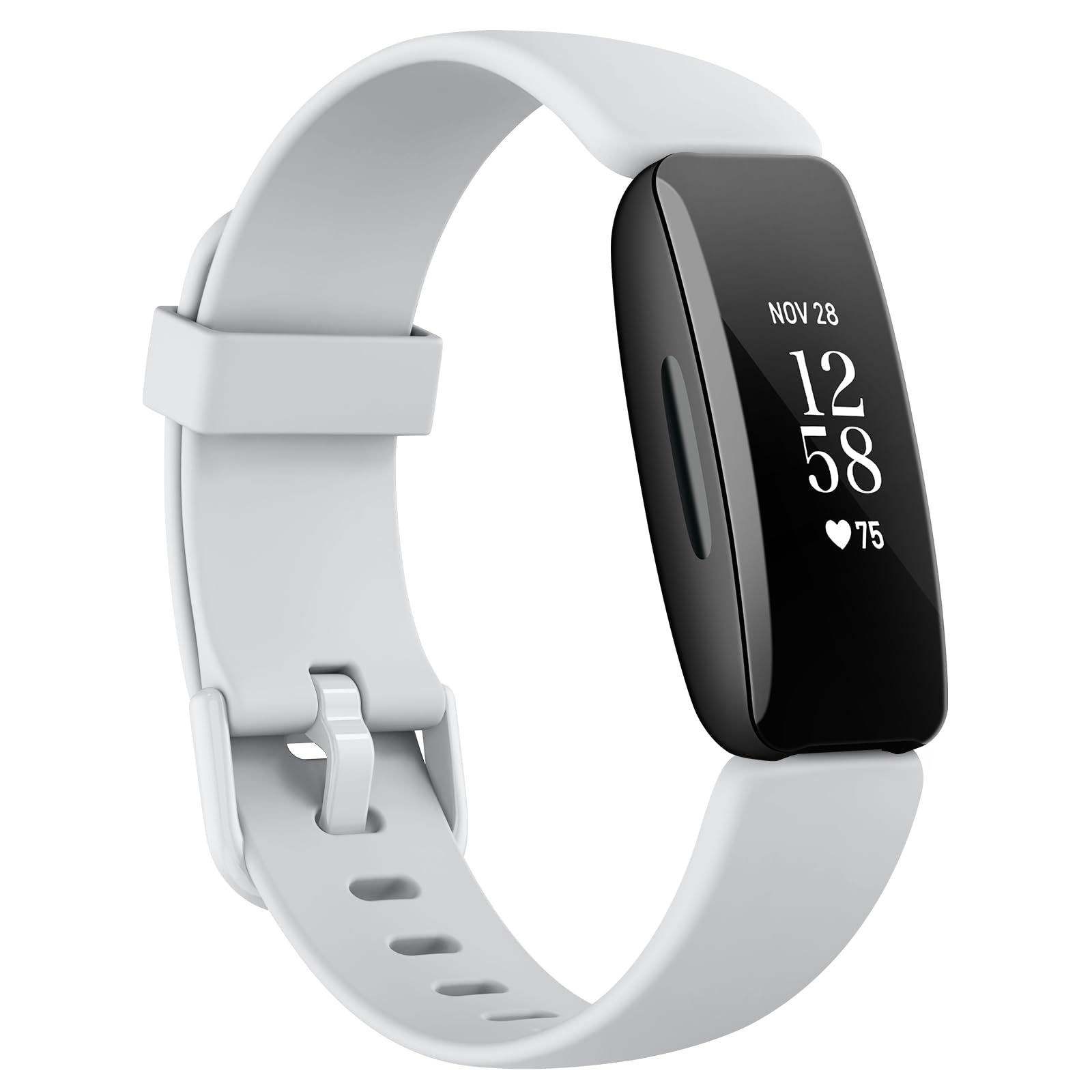 AK Straps Compatible with Fitbit Inspire 2 Straps Women Men, Soft Silicone Sport Replacement Wristband for Fitbit Inspire 2 Only.[NOT for Fitbit Inspire/Fitbit Inspire HR] (5.1''-8.1'', Silver Gray)