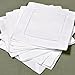 Bumblebee Linens White Linen Hemstitched Cocktail Napkins- 1 Dozen 6 X 6- Ladder Hem Stitch Cloth Napkin Coasters Model: CNLWH-001 (Home & Kitchen)