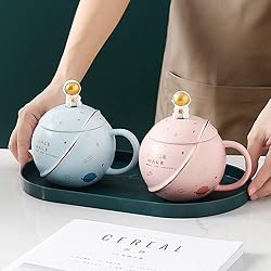 HwaGui - Cute Astronaut Mug With Lid And