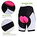 beroy Womens Gel Biking Shorts,Bike Shorts Women's Padded Black,Medium
