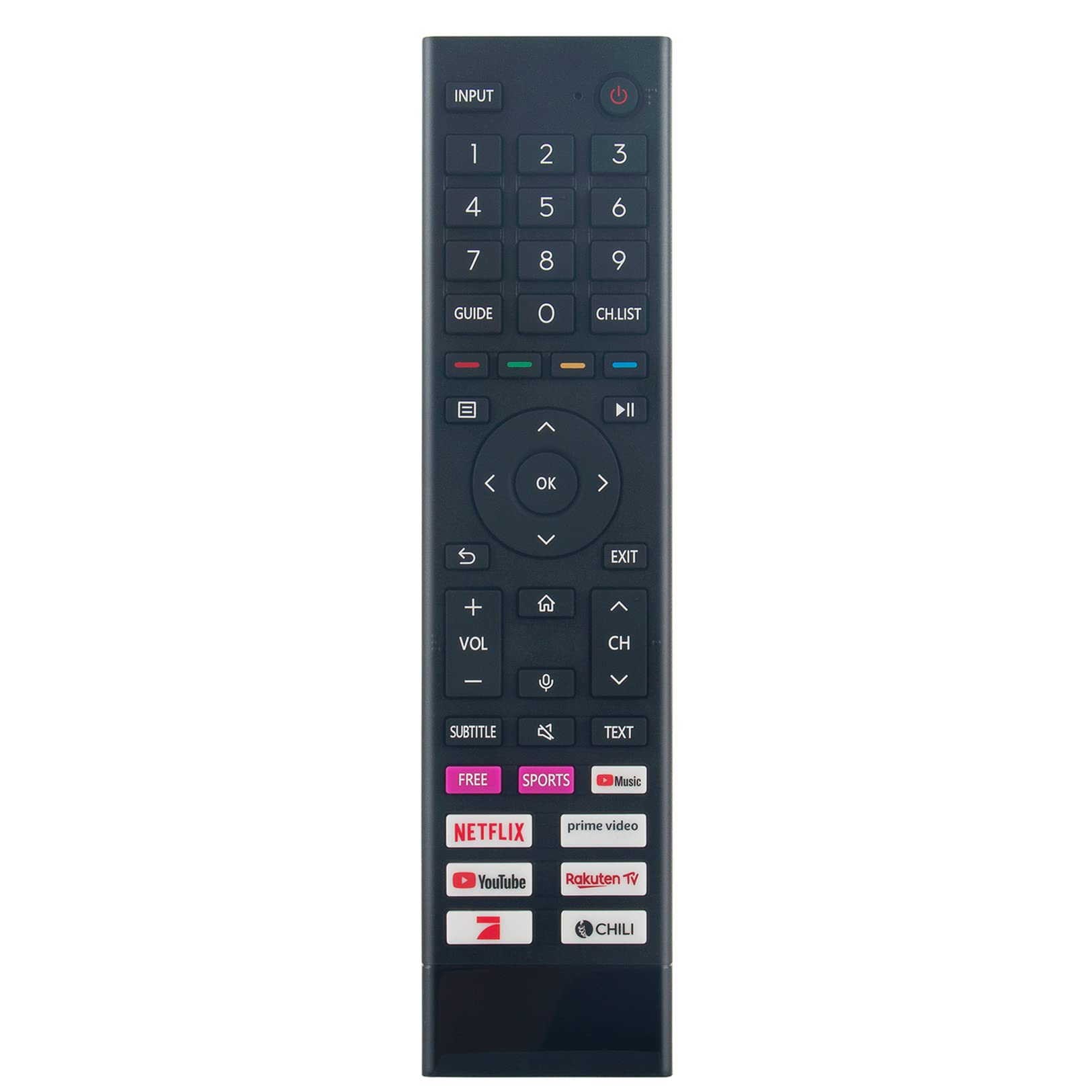VINABTY ERF3I80H Replacement Voice Remote Fit for Hisense TV 50A7GQ 50A70GQ 50A71GQ 50A72GQ 50A71GQCH 50A72GQCH 50A78GQNE 50A76GQ 50A77GQ 50A78GQ 50A79GQ 50A78GQCH 50A79GQCH 50A79GQNE 50A7GQTUK
