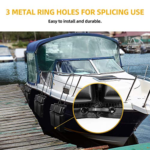 kemimoto PWC ボートフェンダー ドッキング保護キット Seadoo Jet Ski Waverunner用 アップグレードサイズ 18インチx6.5インチx2.4インチ ロープ2本付き Kemimoto  pwcボートフェンダー保護係留バンパージェットスキー海斗waverunnerパックボートフェンダーハンガーtectorポンツーンホルダー -  AliExpress