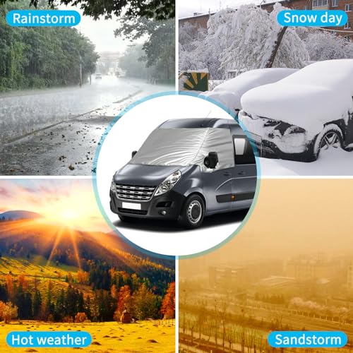Replacement Windshield Protector Cover for Renault Master 2010-2023, Front Windshield Cover Cover Replace for Opel Movano 2010-2023, Replaces for Nissan NV400