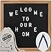 Letter Board - 10'' x 10'' Black Felt Letter Board Sign with 460 Letters Changeable Letter Boards 10x10 Word Board Announcement Boards with Letters for Wedding Birthday Pregnancy Baby VAG021