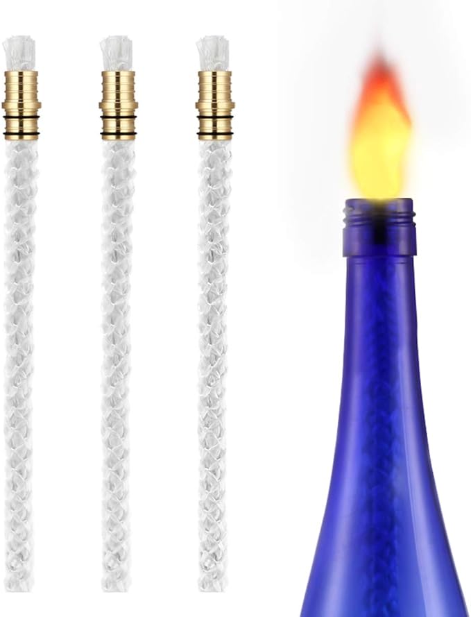 Wicks Kit,Wicks for Oil Lamp,Oil Lantern Wick,LANMU Wine Bottle