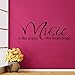 Witkey Music Is The Prayer The Heart Sings Vinyl Wall Decals Quotes Sayings Words Art Decor Lettering Wall Art Inspirational Uplifting
