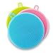 Outtills Silicone Sponge (3 Pack) Plus Free Bonus - Food Grade Reusable Sponges for Dishes - Dishwasher Safe, Heat Resistant and BPA Free - Double Sided Silicon Brush - Dish Scrubber - 3 Colors