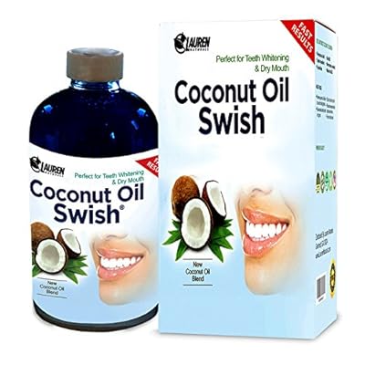 Coconut Oil Pulling and Mouthwash: Excellent for Teeth Whitening, Dry Mouth, & Oral Detox - Helps Resolve Bad Breath and Removes Tea & Coffee Stains on Teeth - Risk Free Money Back Guarantee