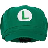 e4Hats.com Mario Luigi Wario Waluigi Heat Transfer Cotton Elastic Newsboy Cap