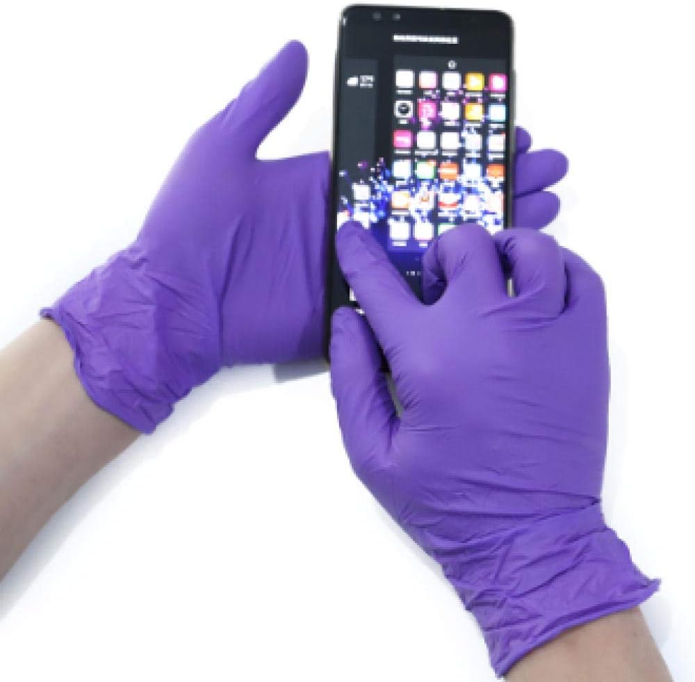 gloves 100/500 purple disposable gloves latex dishwashing/kitchen/work/rubber/garden gloves-500_S