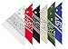 BOOLAVARD 1s, 6s, 9s or 12 Pack Cowboy Bandanas with Original Paisley Pattern (6 x Set 2)