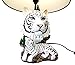 Ebros White Rare Alaskan Tiger Desktop Table Lamp Statue with Black Fabric Shade Siberian Albino Tiger Home Decor Lighting Accessory As Jungle Forest Large Cats (White Siberian Tiger)