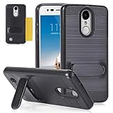 GBSELL Card Holder Case Stand Cover for LG Aristo LV3 V3 MS210 LG M210 LG MS210 LG K8 (Black)