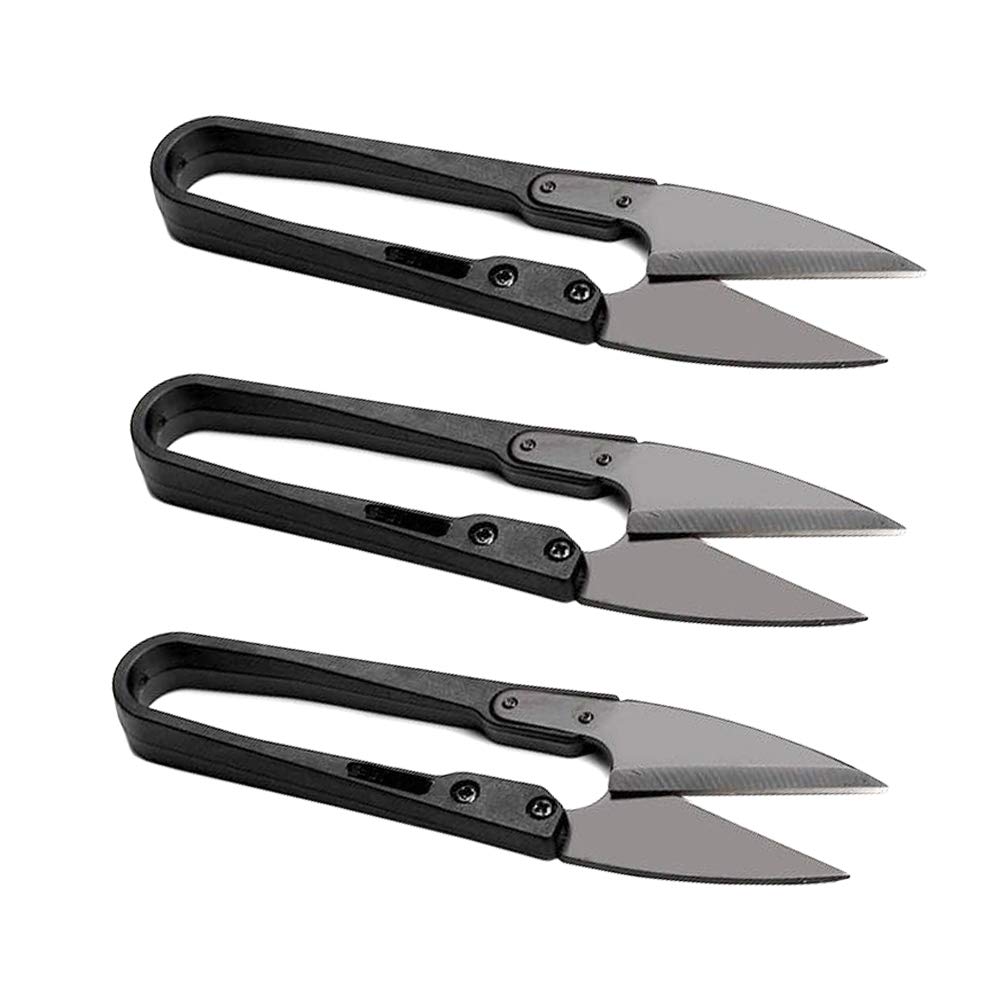 CEEYSEE 3Pcs High-Carbon Steel Sewing Scissors Yarn Thread Cutter Small Snips Trimming Nipper for Stitch DIY(KJD)